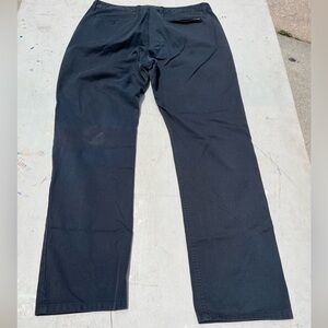 Men's NikeSB Pants Black Solid 32 Flat Front Skate Chino Casual Work TEAR Chill